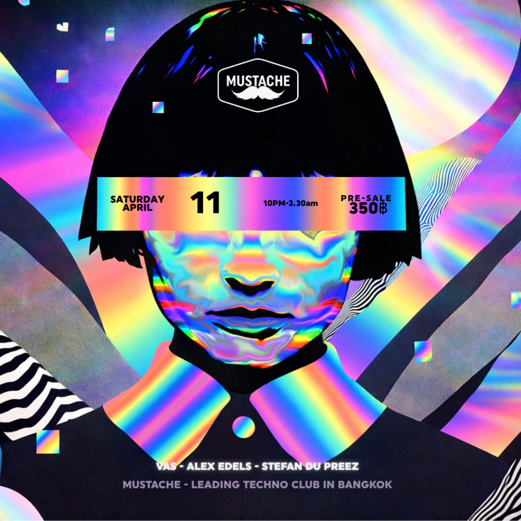 Event poster for techno club night