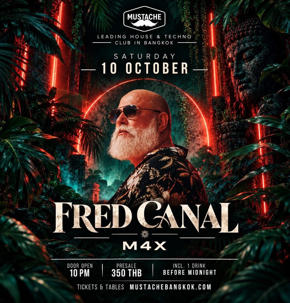 Imagem da fonte — Fred Canal supported by M4X | Saturday 10 October 2026