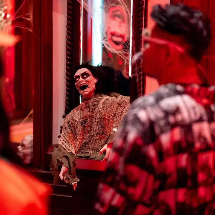 Haunted mirror decor at The House on Sathorn