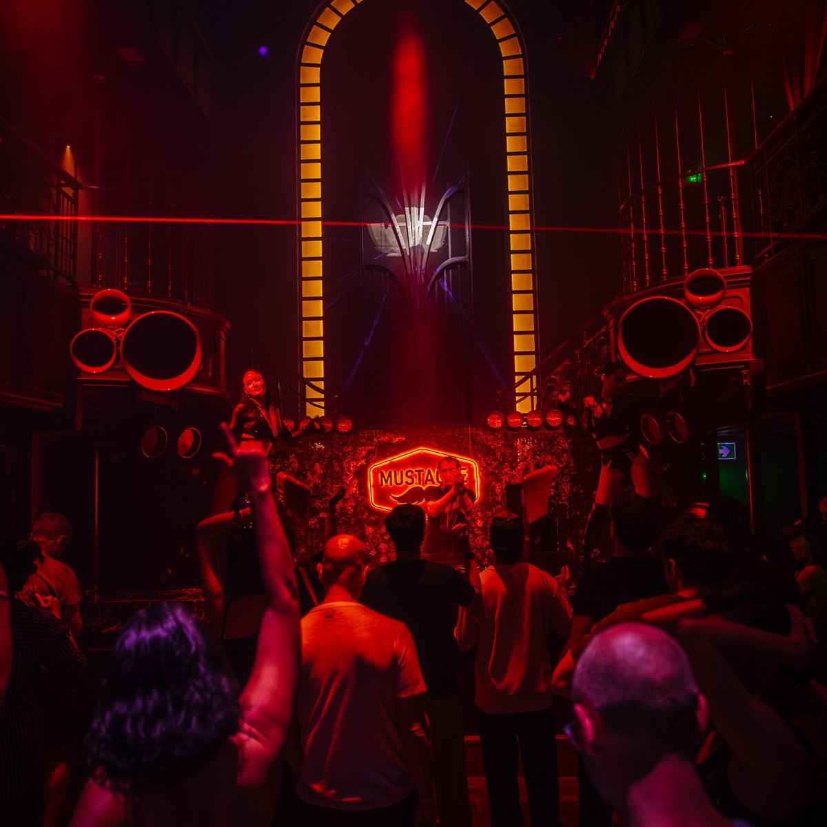 Techno night on the main stage at Mustache Bangkok
